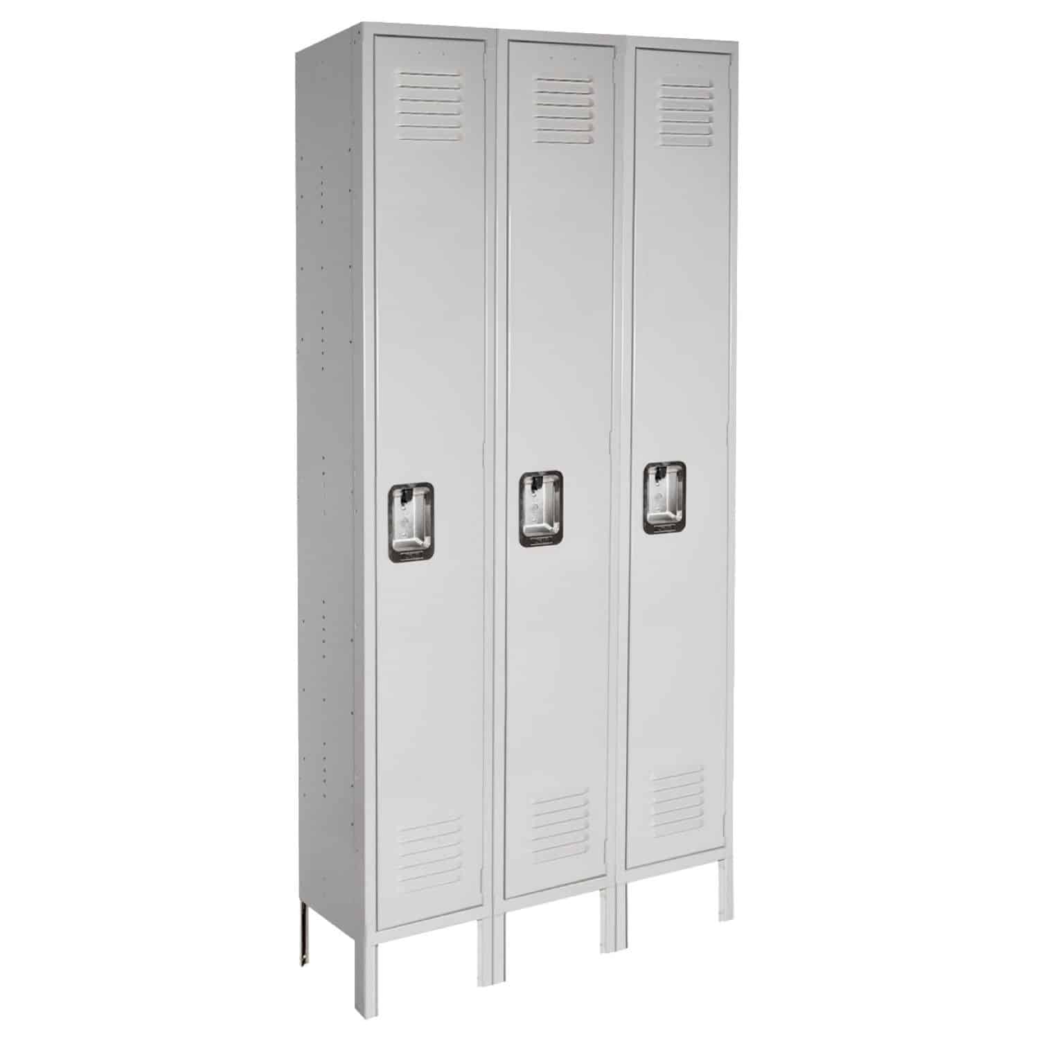 Antimicrobial Healthcare Single Tier Locker – 3 Wide