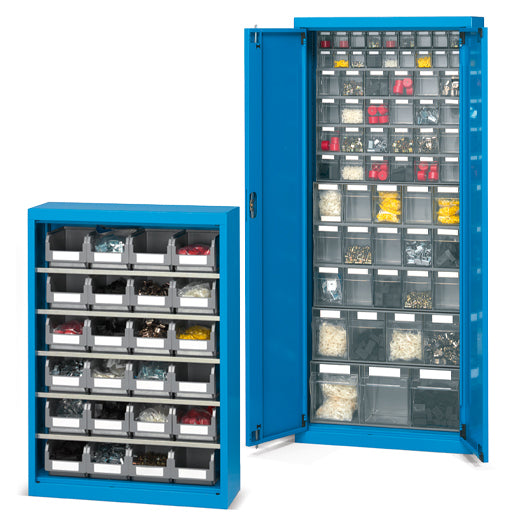 Container holder cabinets