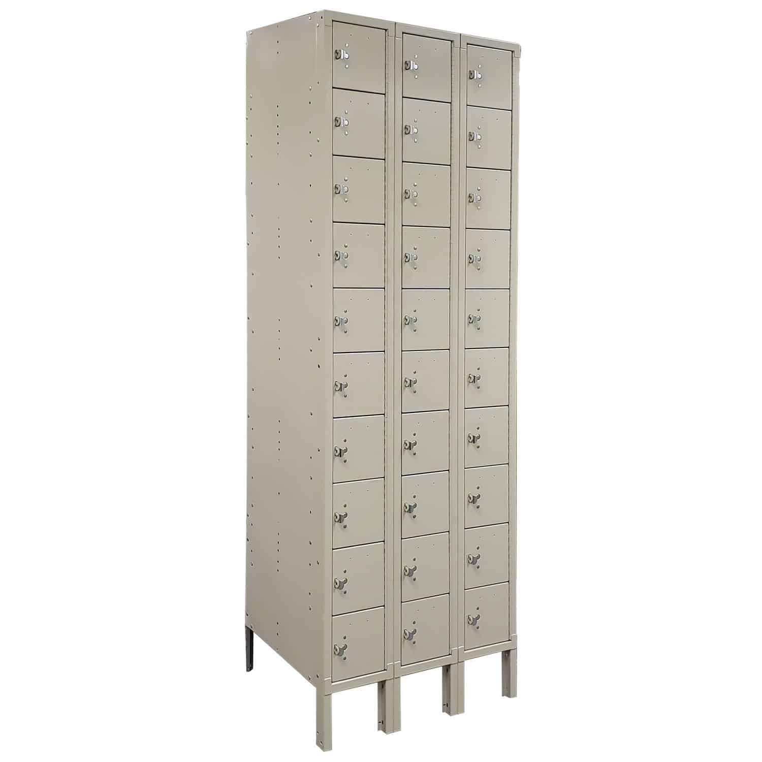 10-Tier Cell Phone Locker – 3 Wide