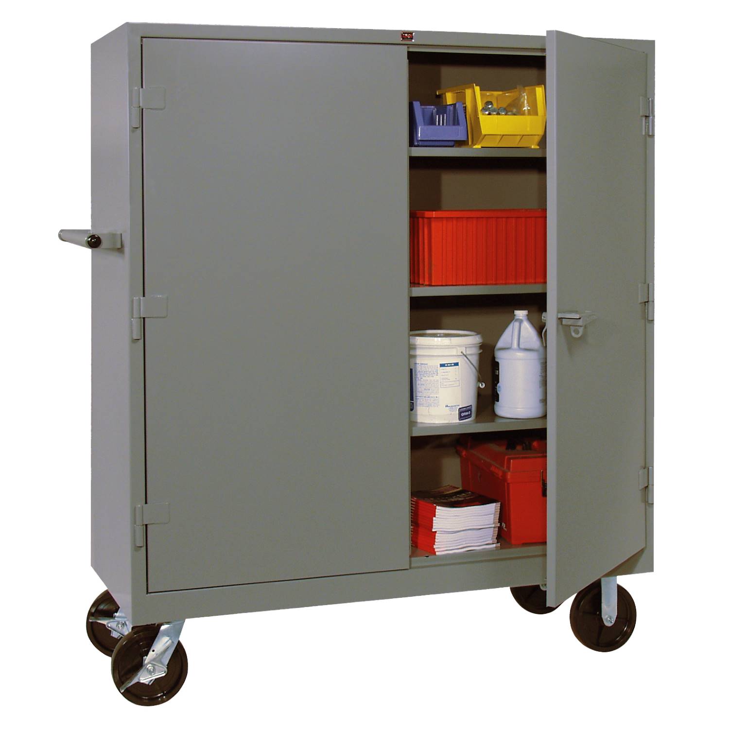All-Welded Steel Industrial Mobile Storage Cabinet